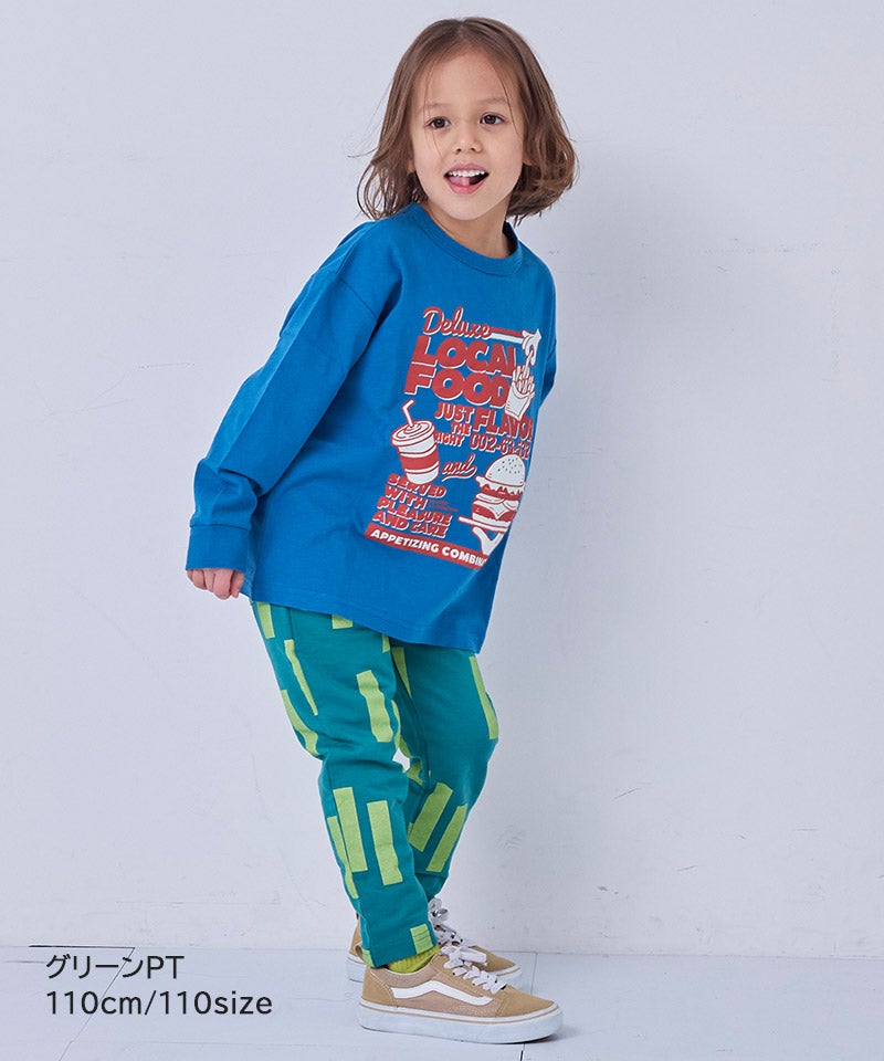 新色入荷】のびっと総柄パンツ ｜ ボトムス ｜ 子供服のセレクト