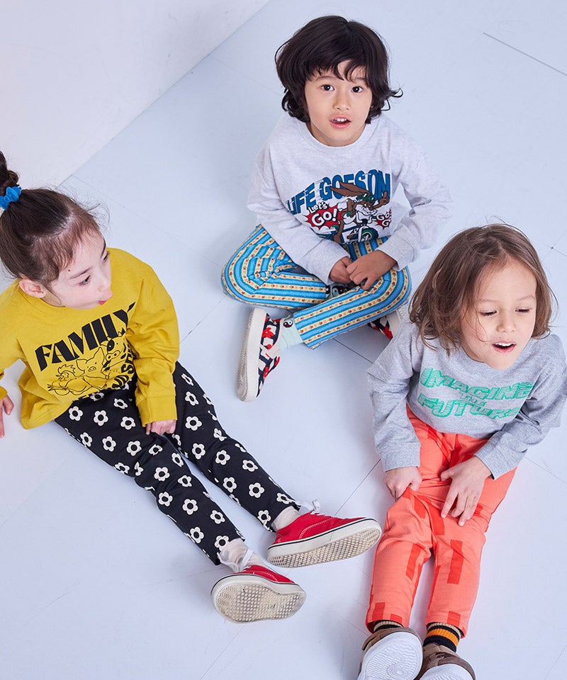 新色入荷】のびっと総柄パンツ ｜ ボトムス ｜ 子供服のセレクト