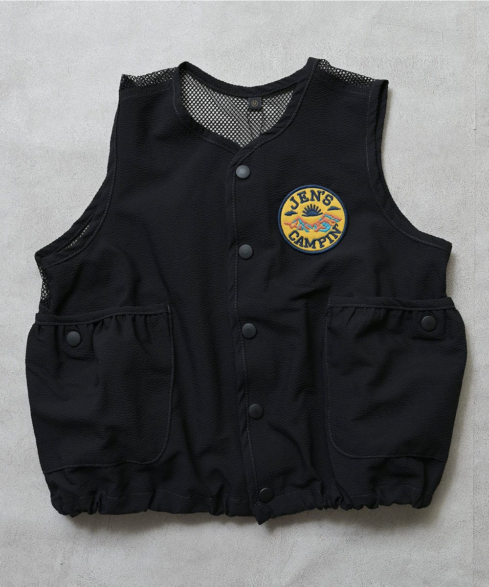 【美品/最終値下げ】デバイスワークス　キャンプベスト　ベージュ親子2枚セット CAMP VEST】キャンプに特化したマルチポケットベスト by DEVISE WORKS