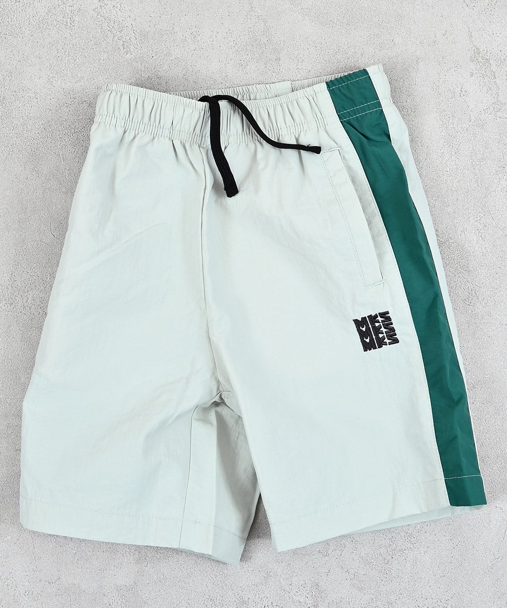 C.E（キャブエンプト）ナイロン切替ショーツ デザインロゴ グリーン×グレー M ナイロン切り替えラインショーツ ｜ ボトムス ｜ 子供服のセレクト