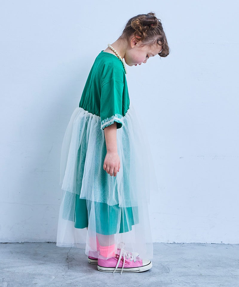 チュールドッキングワンピース ｜ ワンピース ｜ 子供服のセレクト