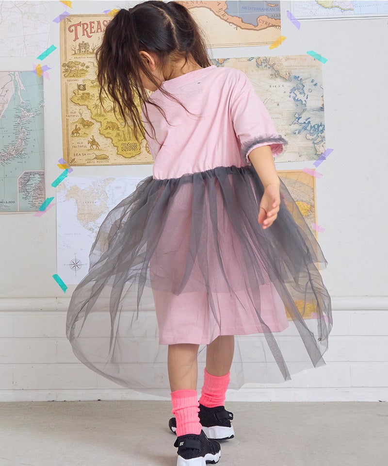 チュールドッキングワンピース ｜ ワンピース ｜ 子供服のセレクト