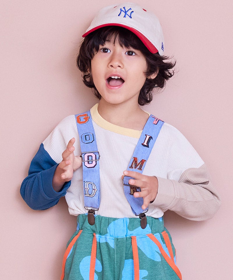 親子お揃い】ロゴシシュウサスペンダー ｜ ファッション雑貨 ｜ 子供服