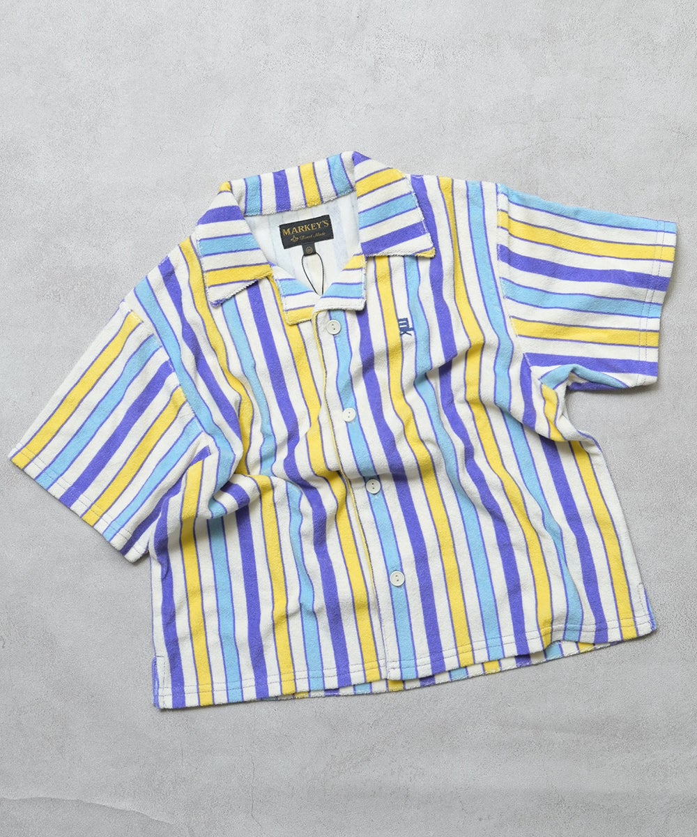 パイルマルチストライプ半袖シャツ ｜ トップス ｜ 子供服のセレクト