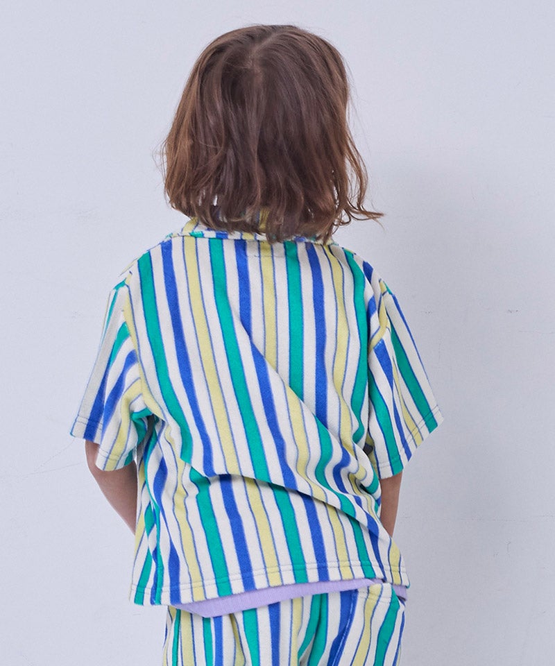 パイルマルチストライプ半袖シャツ ｜ トップス ｜ 子供服のセレクト