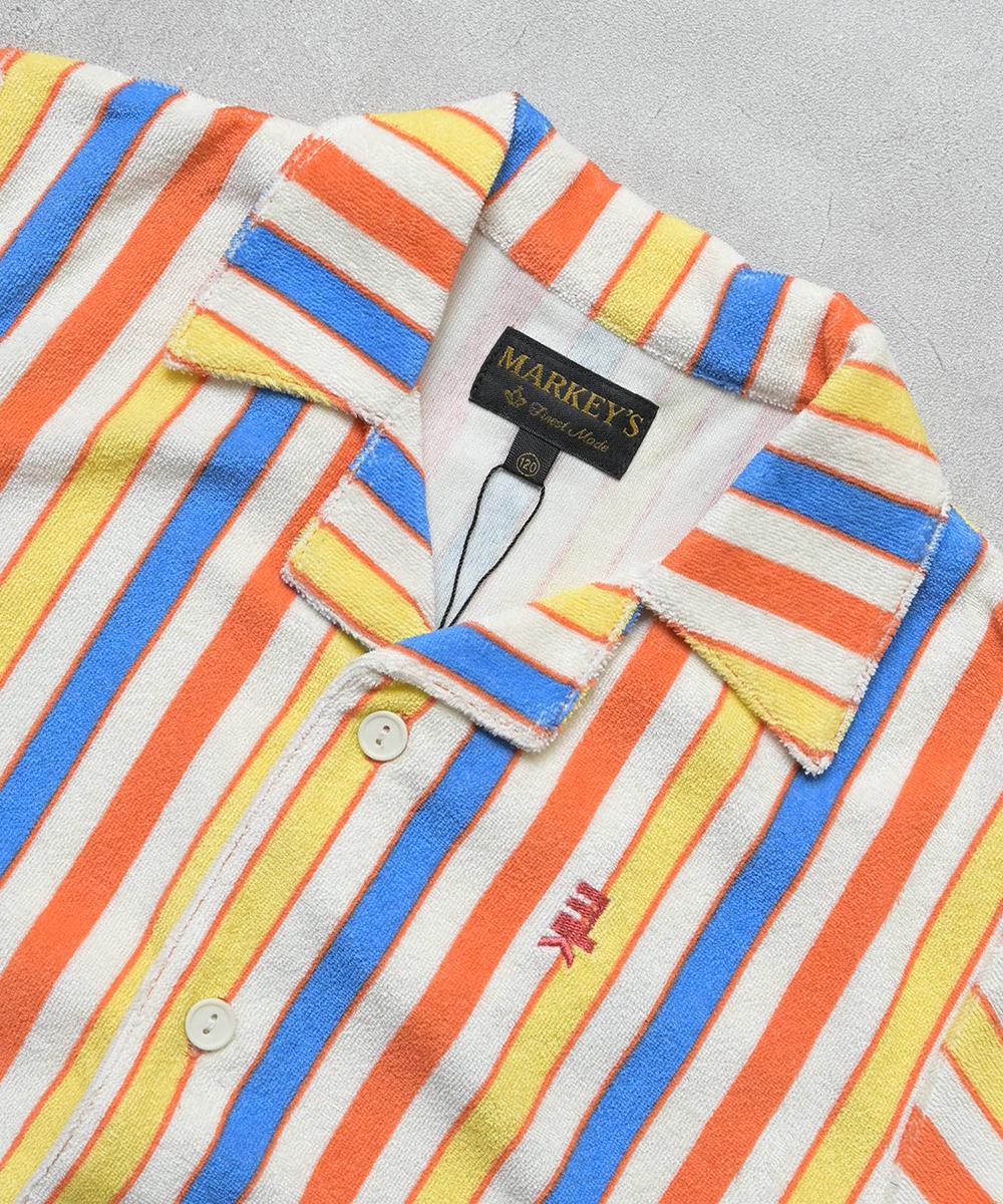 パイルマルチストライプ半袖シャツ ｜ トップス ｜ 子供服のセレクト