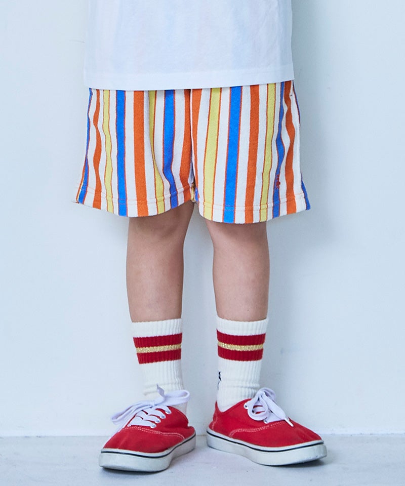 パイルマルチストライプショートパンツ ｜ ボトムス ｜ 子供服の