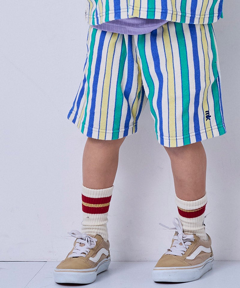 パイルマルチストライプショートパンツ ｜ ボトムス ｜ 子供服の