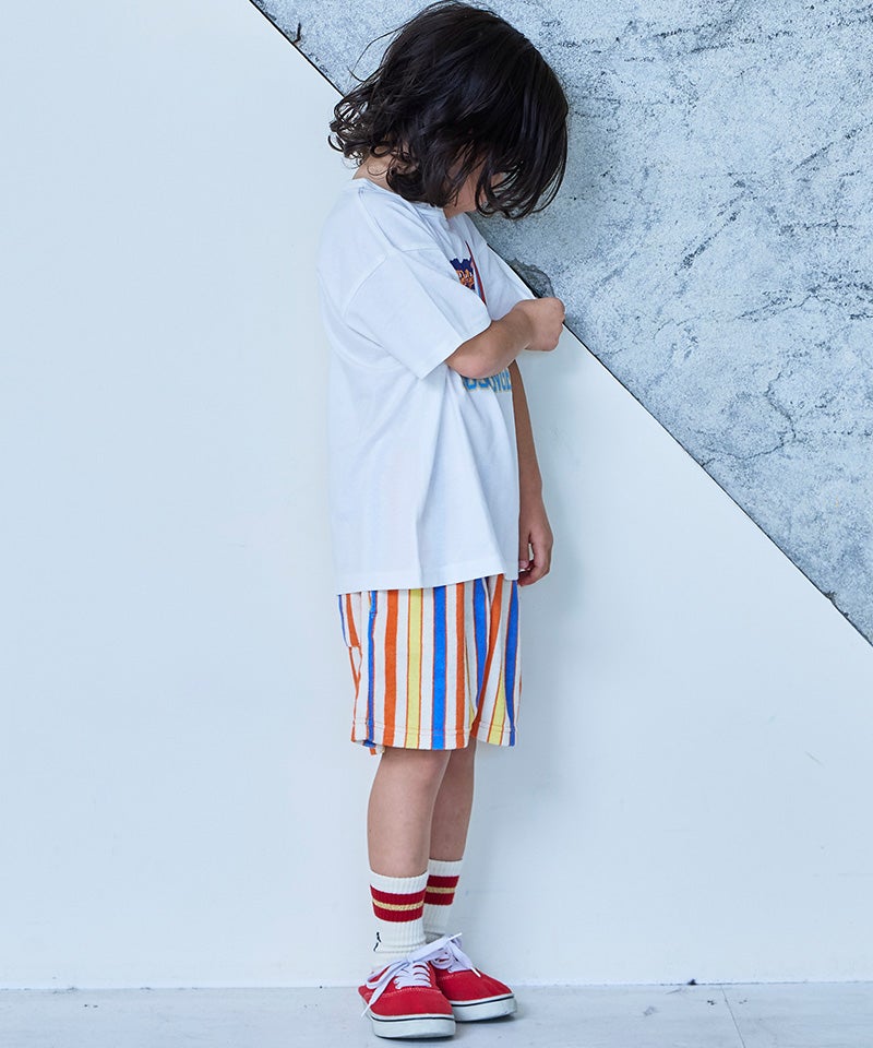 パイルマルチストライプショートパンツ ｜ ボトムス ｜ 子供服の
