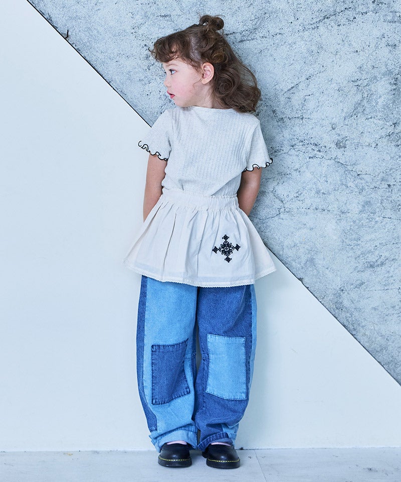 親子お揃い】パッチデニムパンツ ｜ ボトムス ｜ 子供服のセレクト