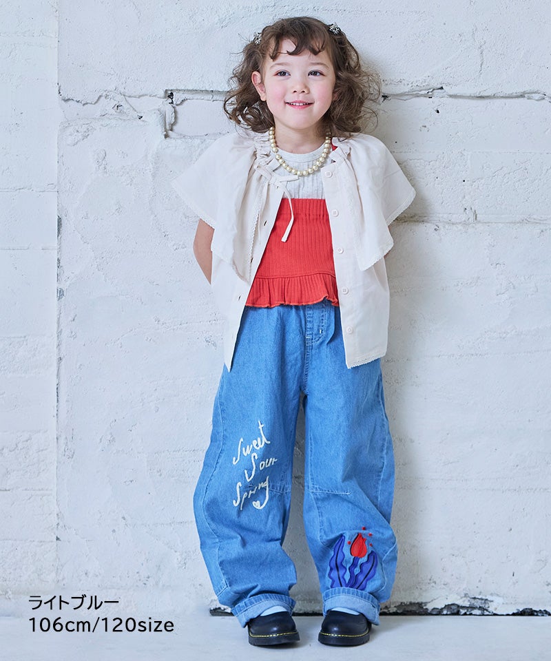TIME SALE】【親子お揃い】Sweet denim ｜ ボトムス ｜ 子供服の