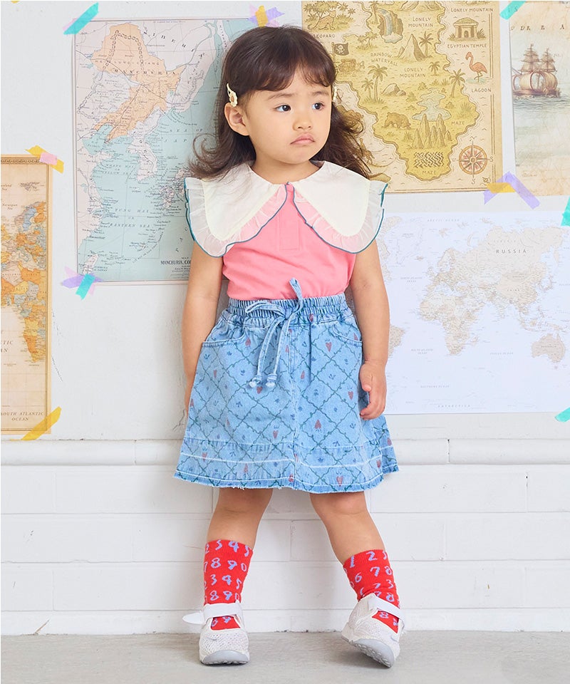 親子お揃い】デニムミニスカート ｜ ボトムス ｜ 子供服のセレクト