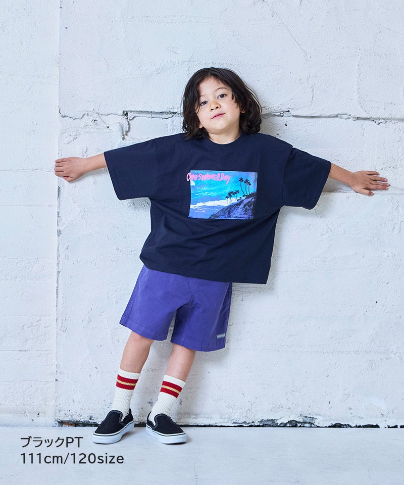 COTTON from U.S.A】ビッグシルエットフォトプリントTシャツ