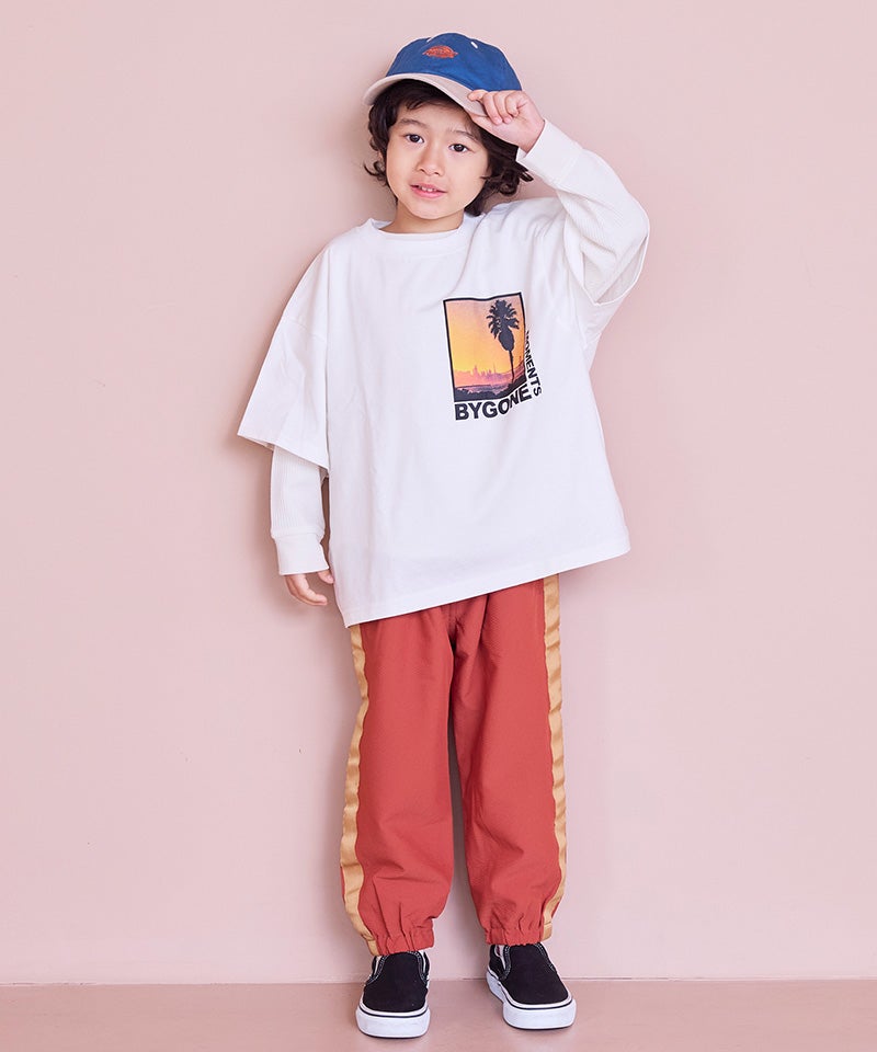 COTTON from U.S.A】ビッグシルエットフォトプリントTシャツ