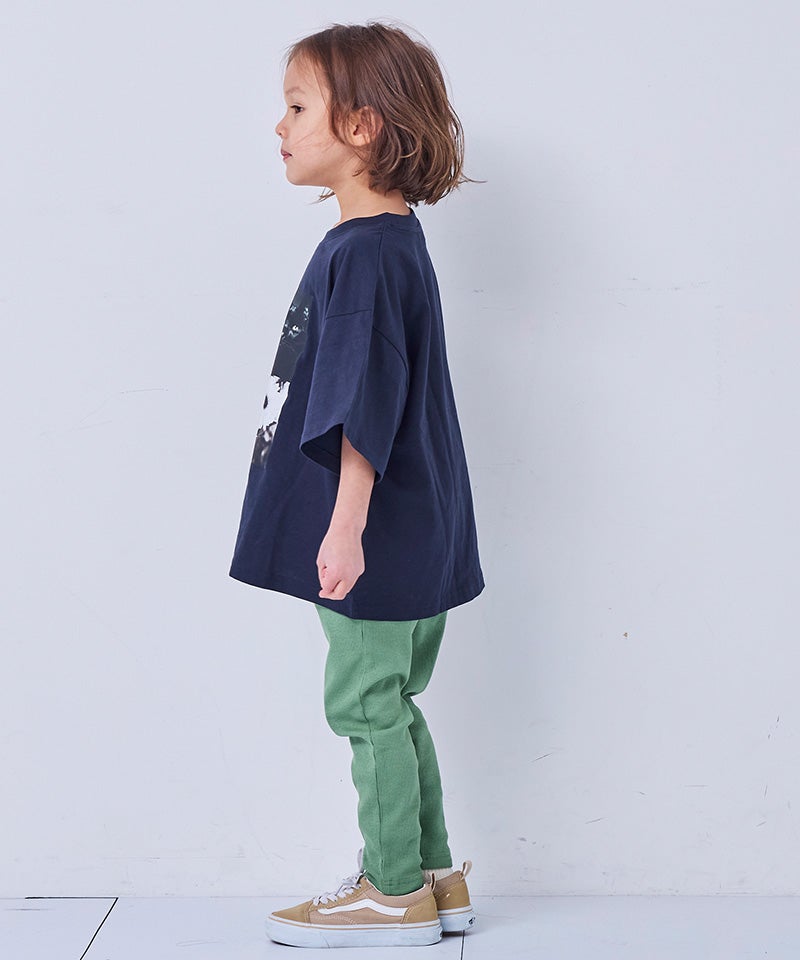 COTTON from U.S.A】ビッグシルエットフォトプリントTシャツ
