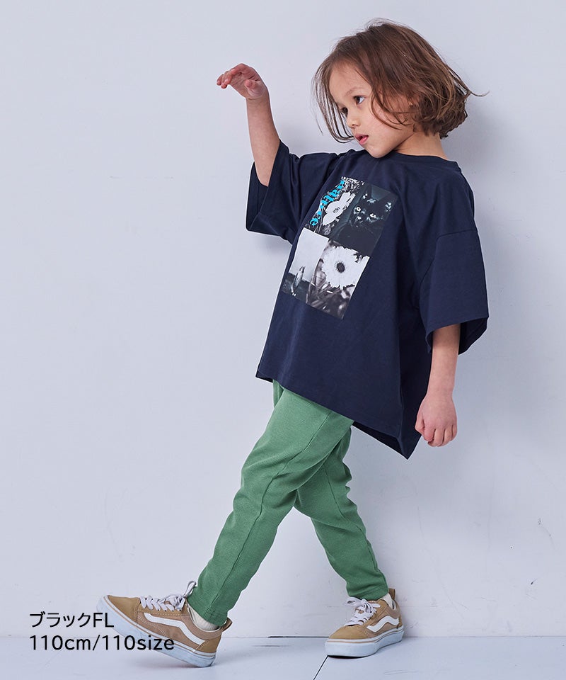 COTTON from U.S.A】ビッグシルエットフォトプリントTシャツ