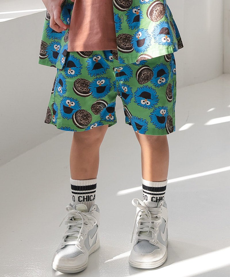ショートパンツ Sサイズ 緑と青のパターン サンフランシスコシティショートパンツ ｜ ボトムス ｜ 子供服の