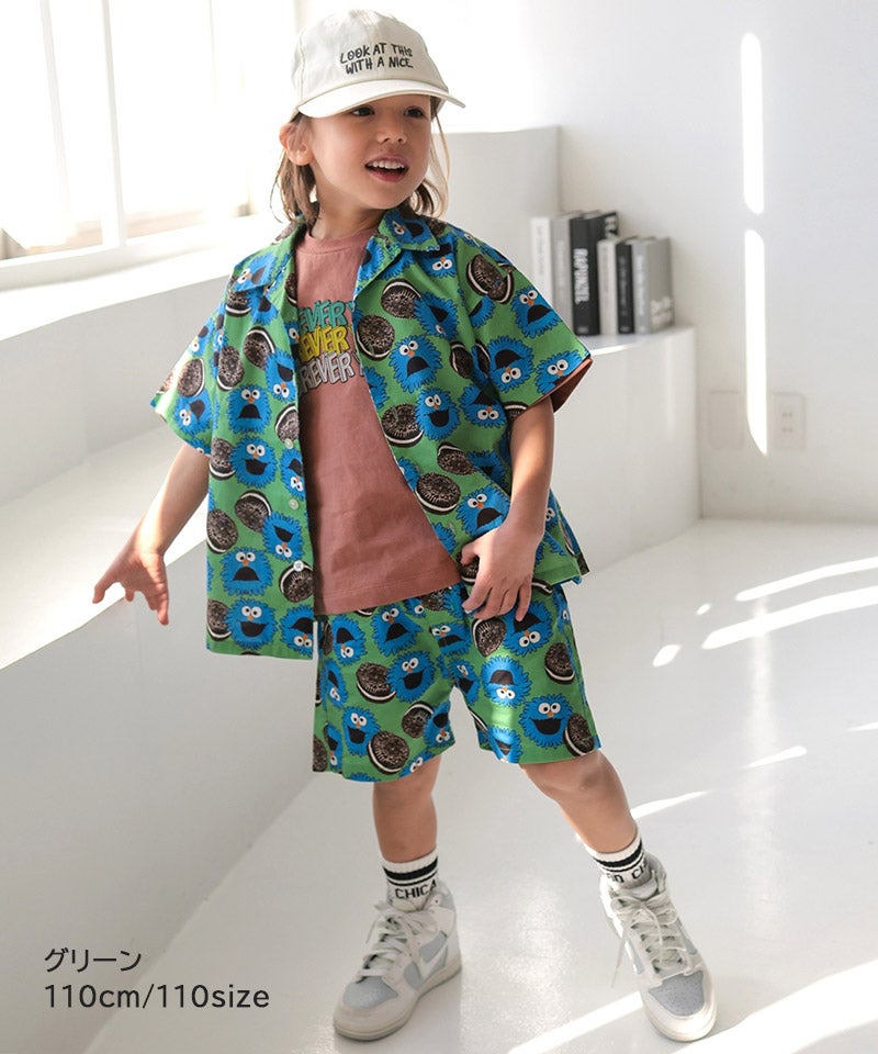 ショートパンツ Sサイズ 緑と青のパターン サンフランシスコシティショートパンツ ｜ ボトムス ｜ 子供服の