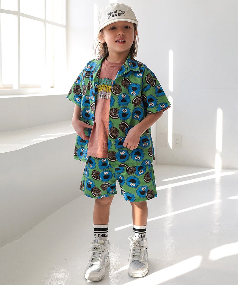 ショートパンツ Sサイズ 緑と青のパターン サンフランシスコシティショートパンツ ｜ ボトムス ｜ 子供服の