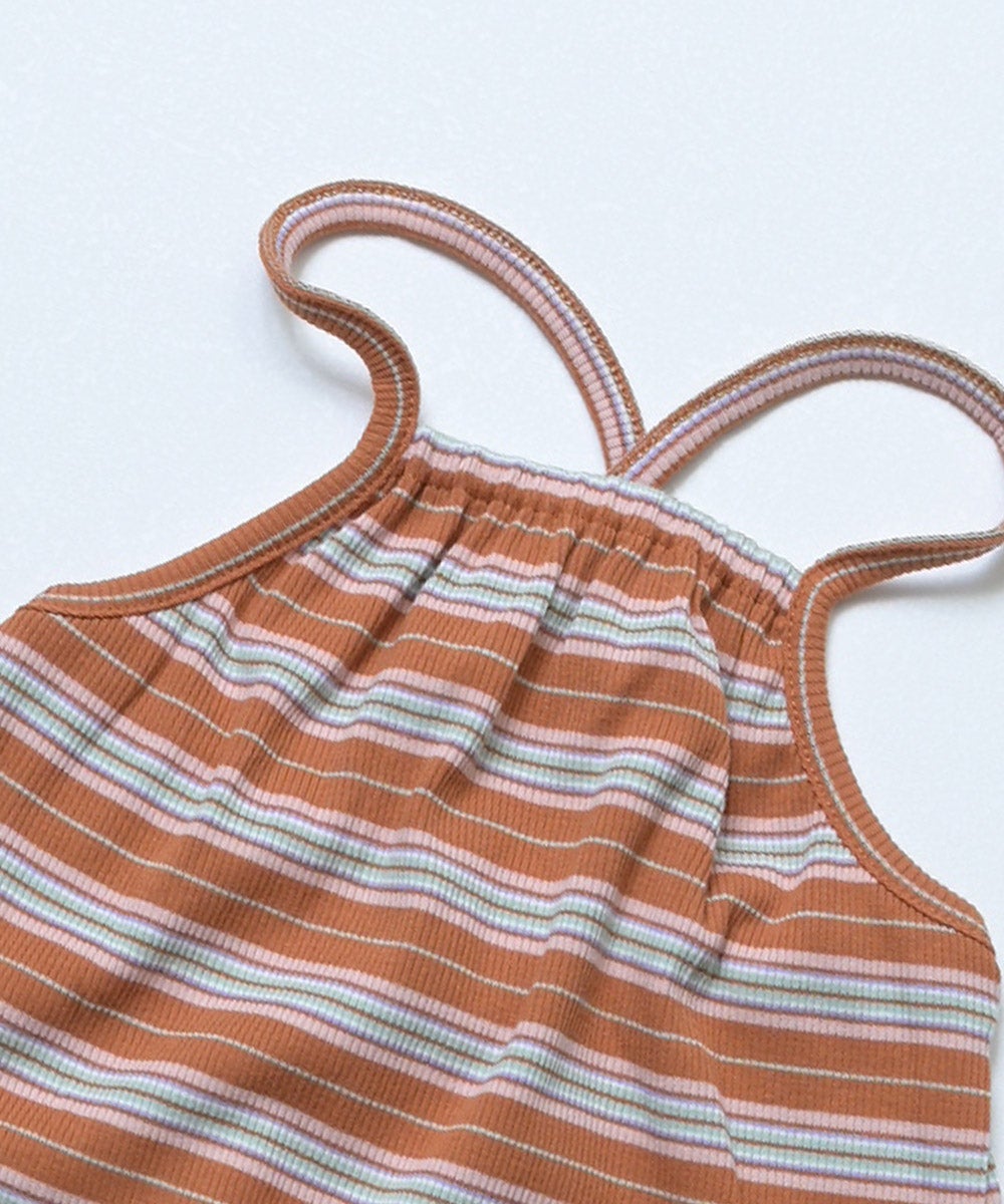 リブボーダーサロペット ｜ ベビーウェア・雑貨 ｜ 子供服のセレクト