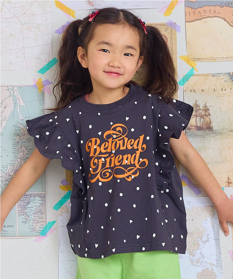 COTTON from U.S.A】ラッフルTシャツ ｜ トップス ｜ 子供服のセレクト