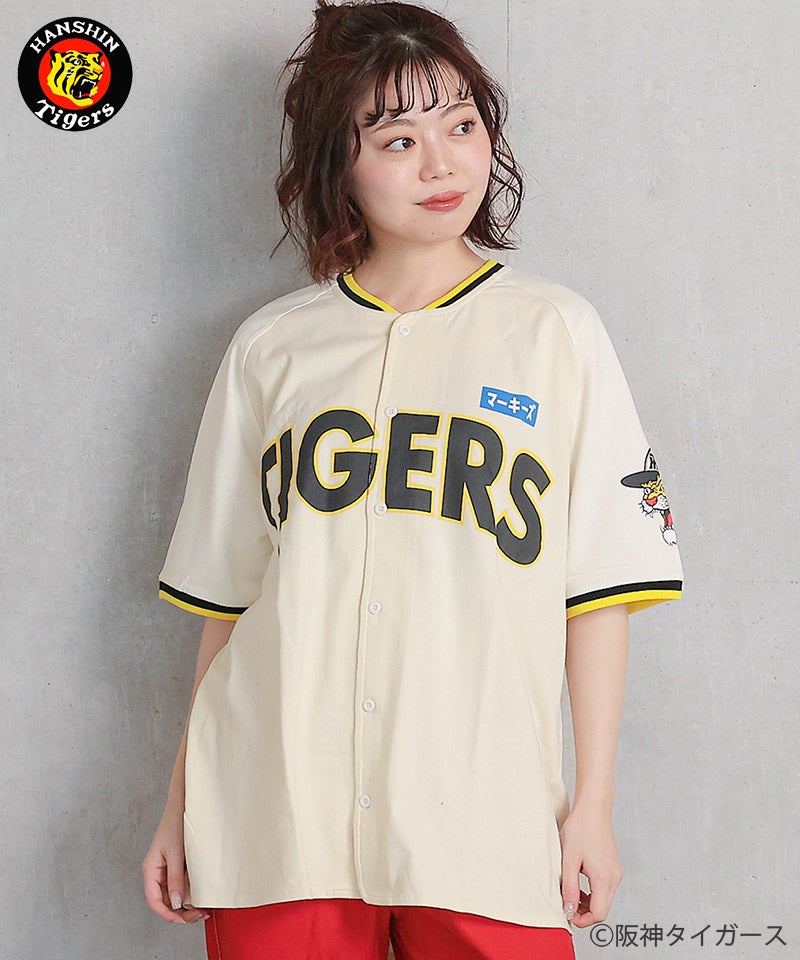 予約】阪神タイガース半袖ベースボールシャツ/大人サイズ ｜ トップス