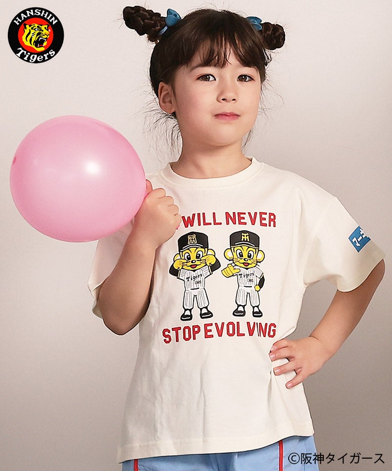 ザ・タイガース　Ｔシャツ　Ｍサイズ　おまけ付き 阪神タイガースTO-LUCKYプリント半袖Tシャツ ｜ トップス ｜ 子供服の