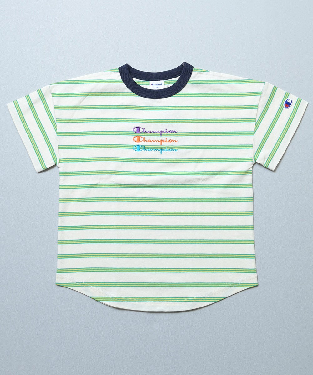 別注】Champion ボーダー刺繍 Tee ｜ トップス ｜ 子供服のセレクト