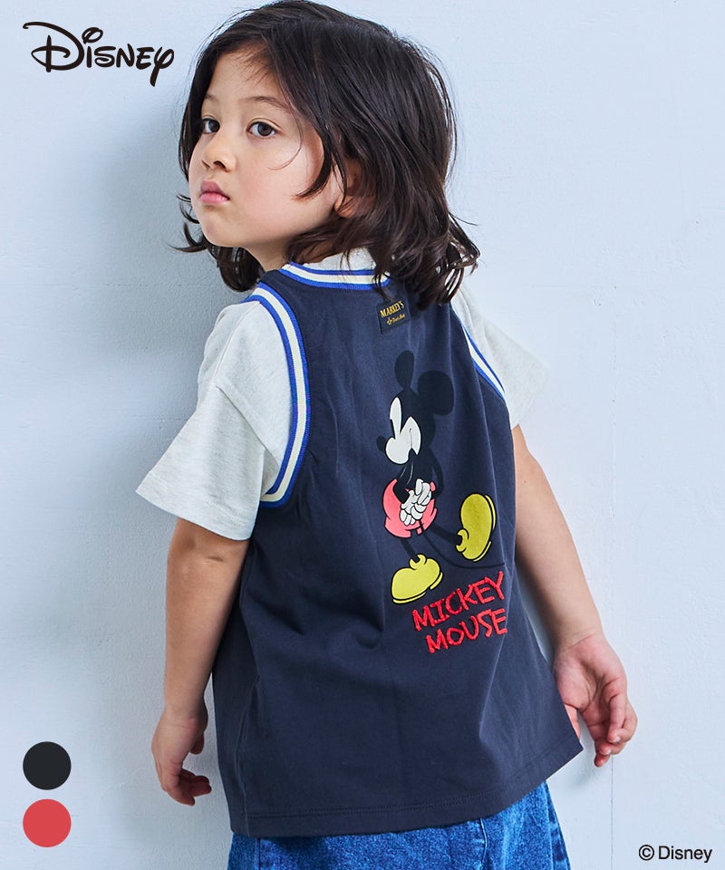 別注】ミッキーマウス ラインリブタンクトップ ｜ トップス ｜ 子供服