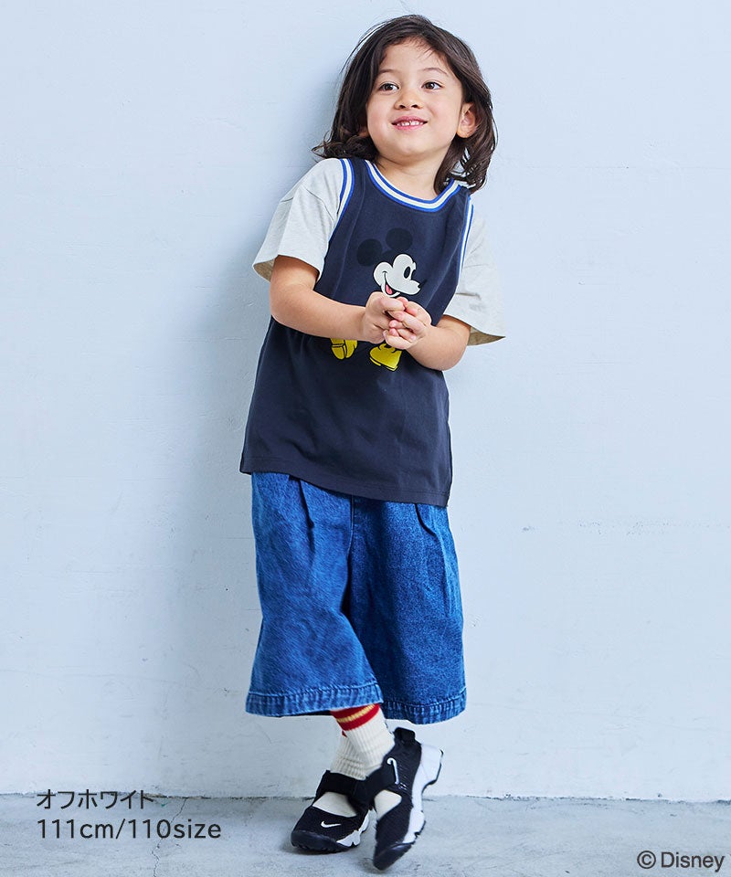 別注】ミッキーマウス ラインリブタンクトップ ｜ トップス ｜ 子供服