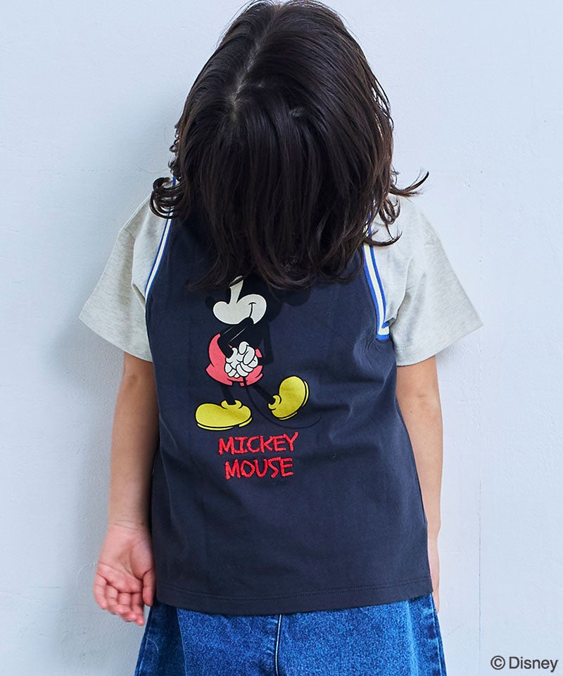 別注】ミッキーマウス ラインリブタンクトップ ｜ トップス ｜ 子供服