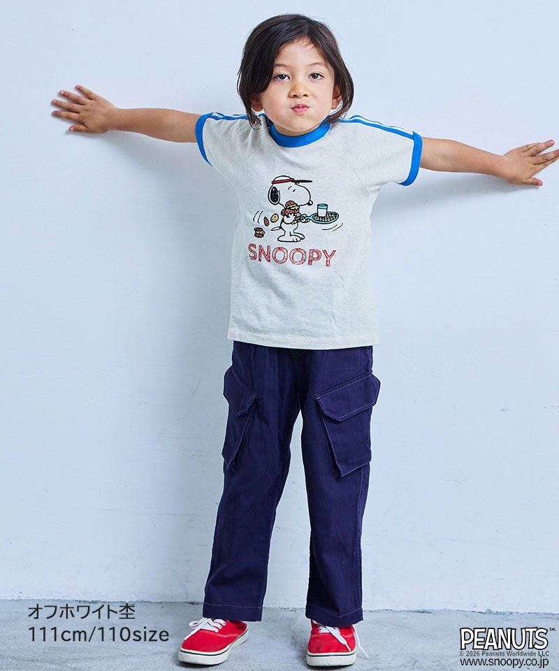 別注】スヌーピー ラグランラインTシャツ ｜ トップス ｜ 子供服の