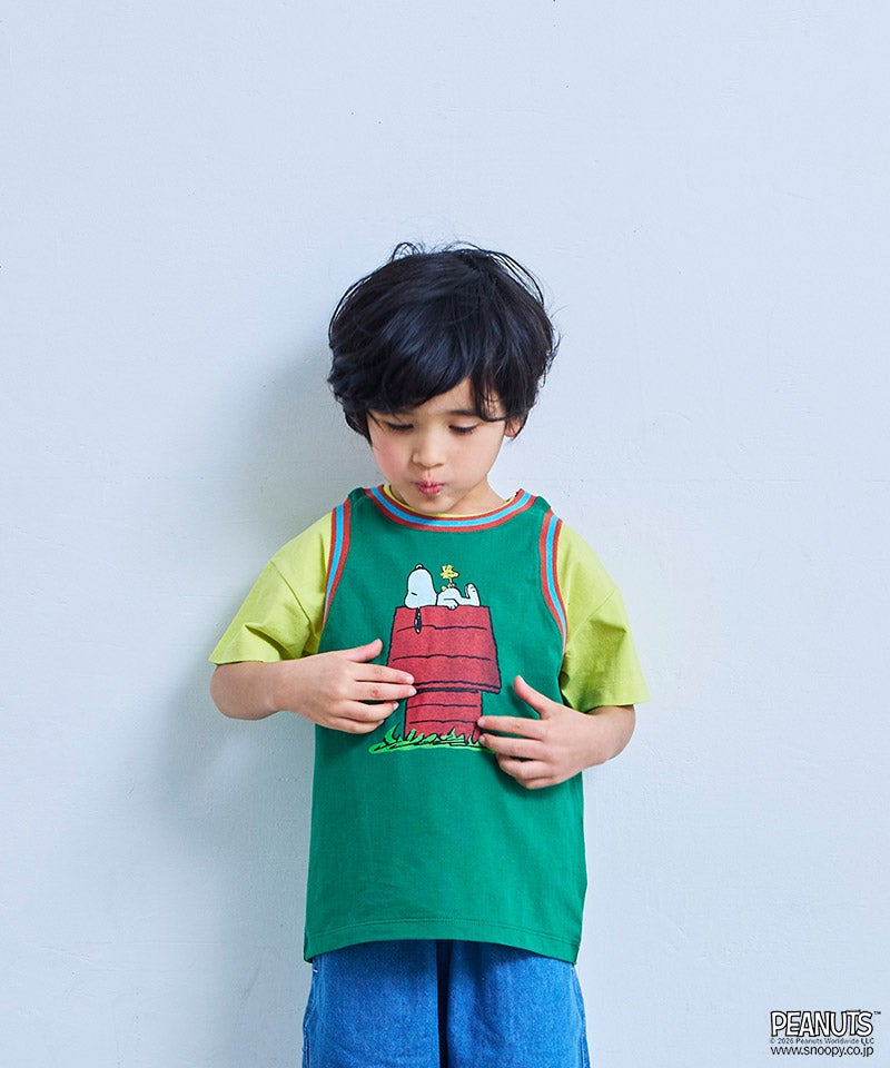 別注】スヌーピー ラインリブタンクトップ ｜ トップス ｜ 子供服の