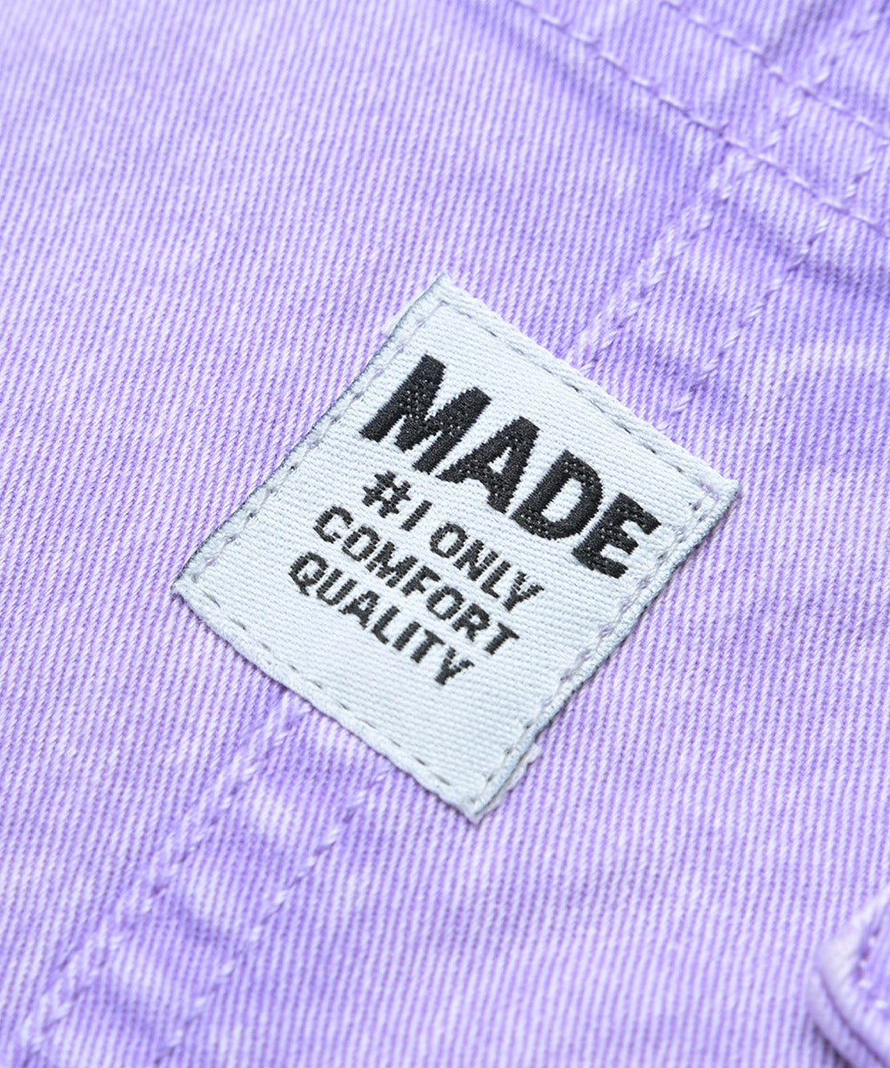 マイキー/KOMATSU オーバーオール 青　LL／新品 COTTON from U.S.A】ビッグポケットデニムオーバーオール（80～150cm