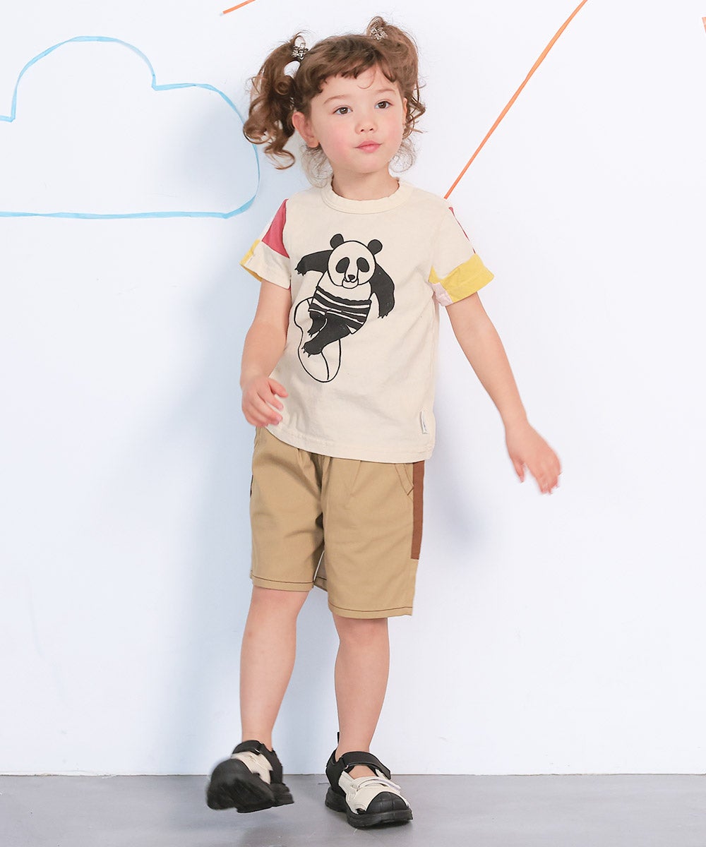 日本製】パッチワークパンダT ｜ トップス ｜ 子供服のセレクト
