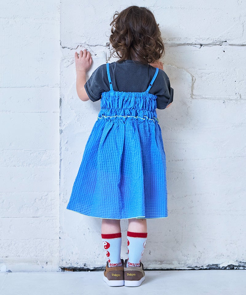 親子お揃い】チェックフリルキャミワンピース ｜ ワンピース ｜ 子供服