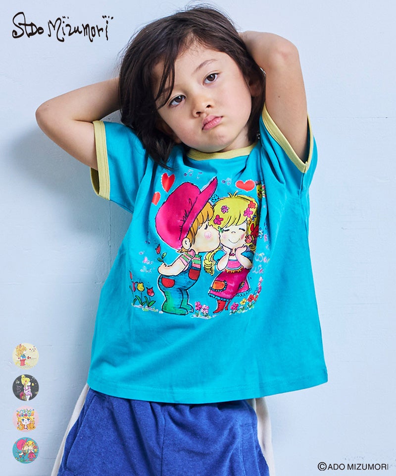 別注】水森亜土 プリントTee ｜ トップス ｜ 子供服のセレクトショップ