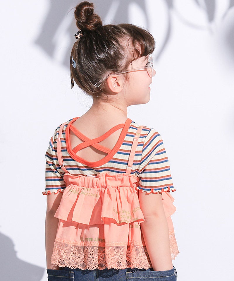 ボーダーカットソーぱ様 先染めボーダー半袖カットソー ｜ トップス ｜ 子供服のセレクト