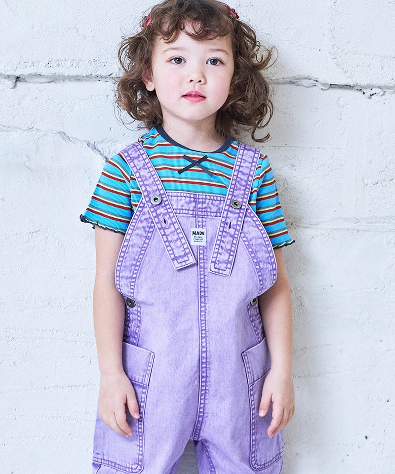 先染めボーダー半袖カットソー ｜ トップス ｜ 子供服のセレクト