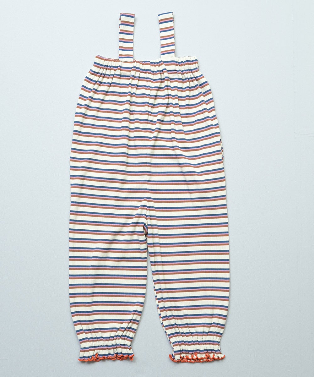 先染めボーダーサロペット ｜ ボトムス ｜ 子供服のセレクトショップ