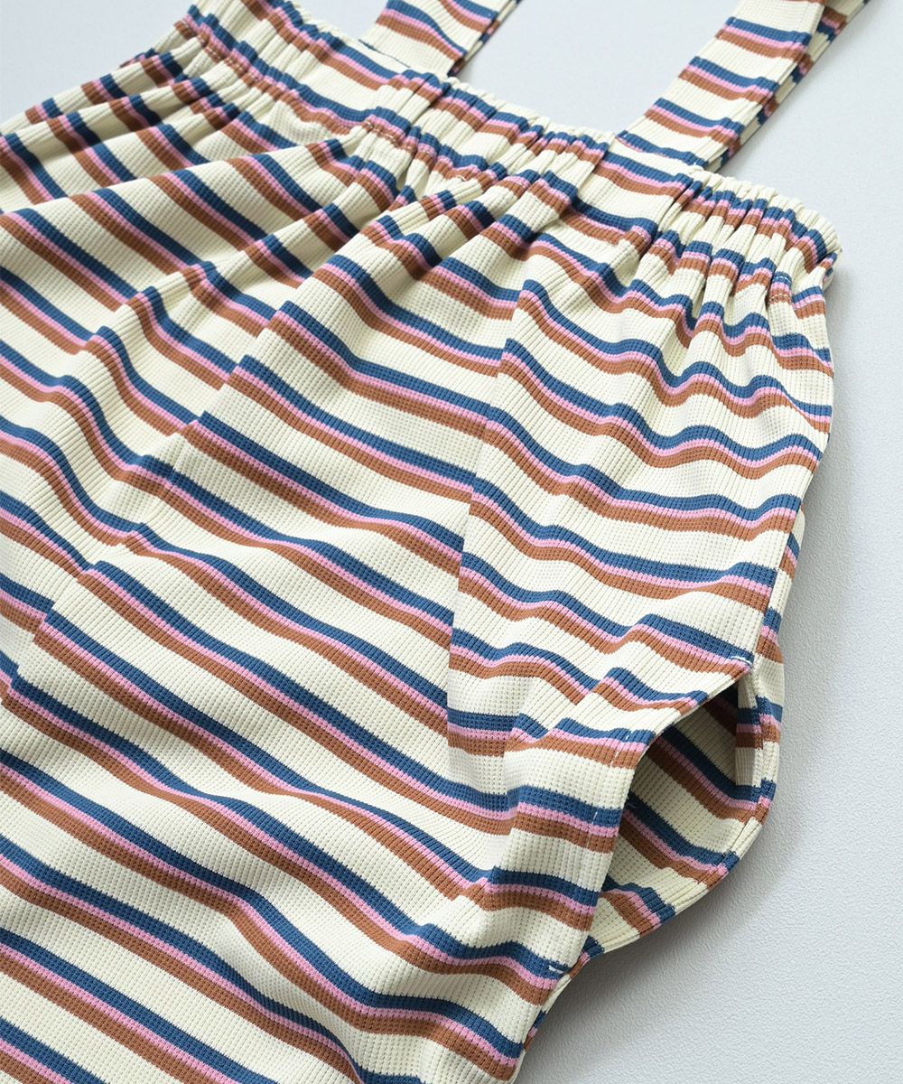 先染めボーダーサロペット ｜ ボトムス ｜ 子供服のセレクトショップ
