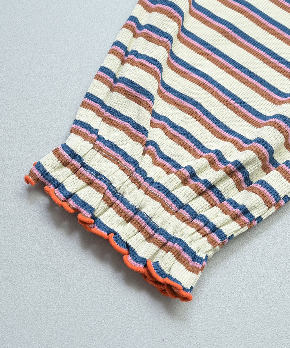 先染めボーダーサロペット ｜ ボトムス ｜ 子供服のセレクトショップ