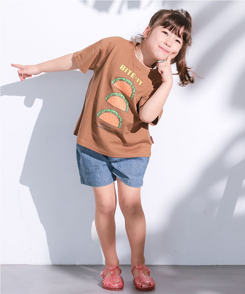 デニムスモッキングキュロットパンツ ｜ ボトムス ｜ 子供服のセレクト