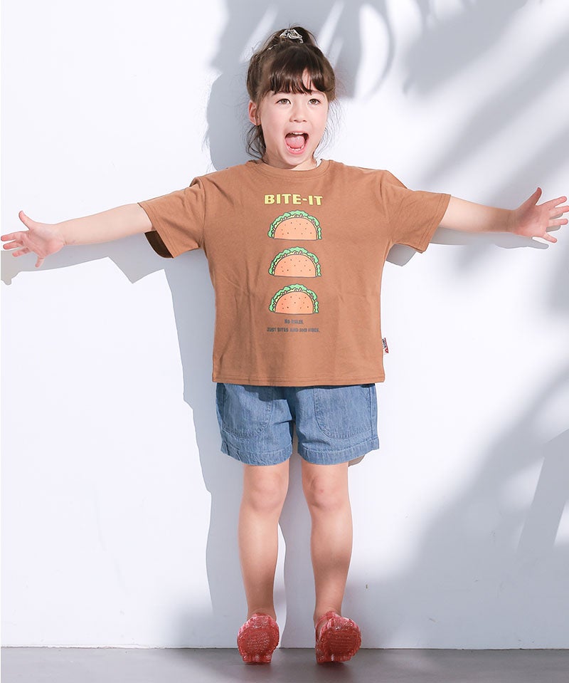 デニムスモッキングキュロットパンツ ｜ ボトムス ｜ 子供服のセレクト