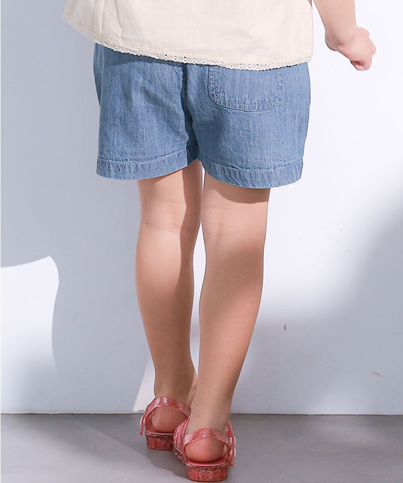 デニムスモッキングキュロットパンツ ｜ ボトムス ｜ 子供服のセレクト