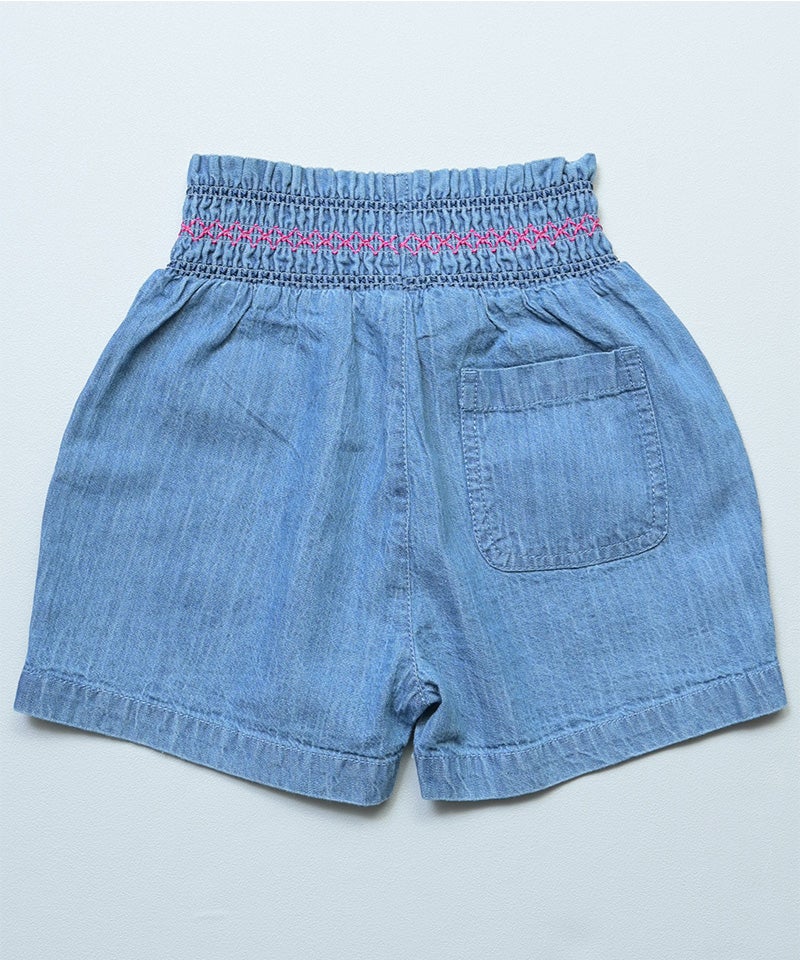 デニムスモッキングキュロットパンツ ｜ ボトムス ｜ 子供服のセレクト