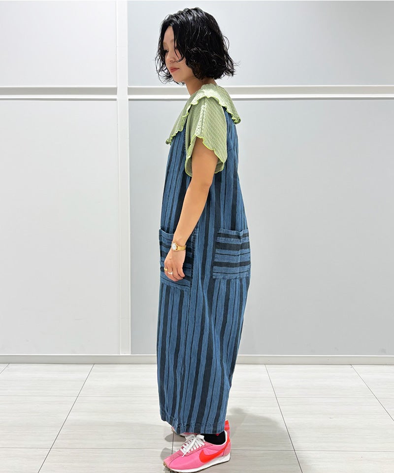 親子お揃い】デニムルーズフィットサロペット / 大人サイズ