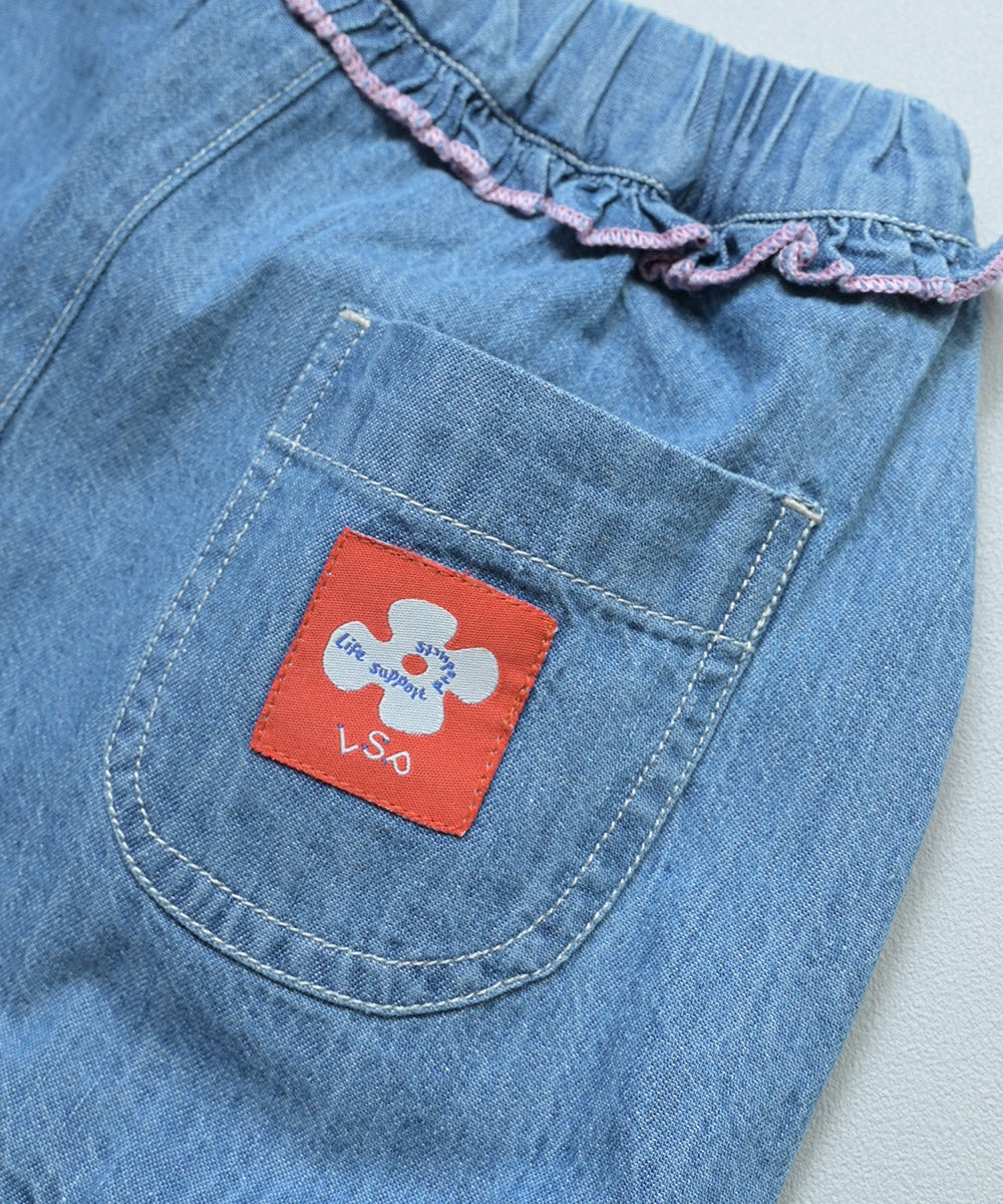 デニムフリルショートパンツ ｜ ボトムス ｜ 子供服のセレクトショップ