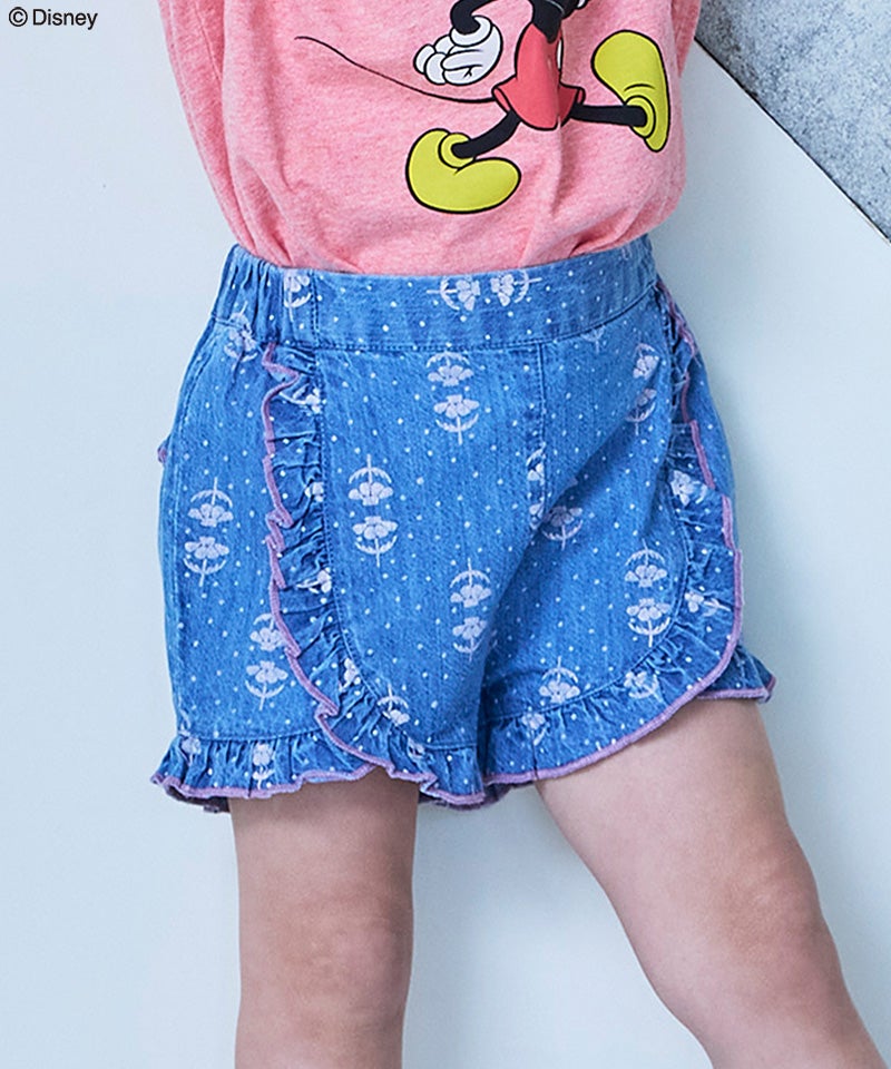 デニムフリルキュロットパンツ ｜ ボトムス ｜ 子供服のセレクト