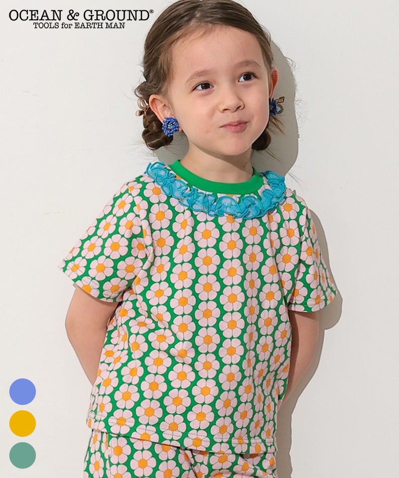レトロパターンコンパクトTシャツ ｜ トップス ｜ 子供服のセレクト